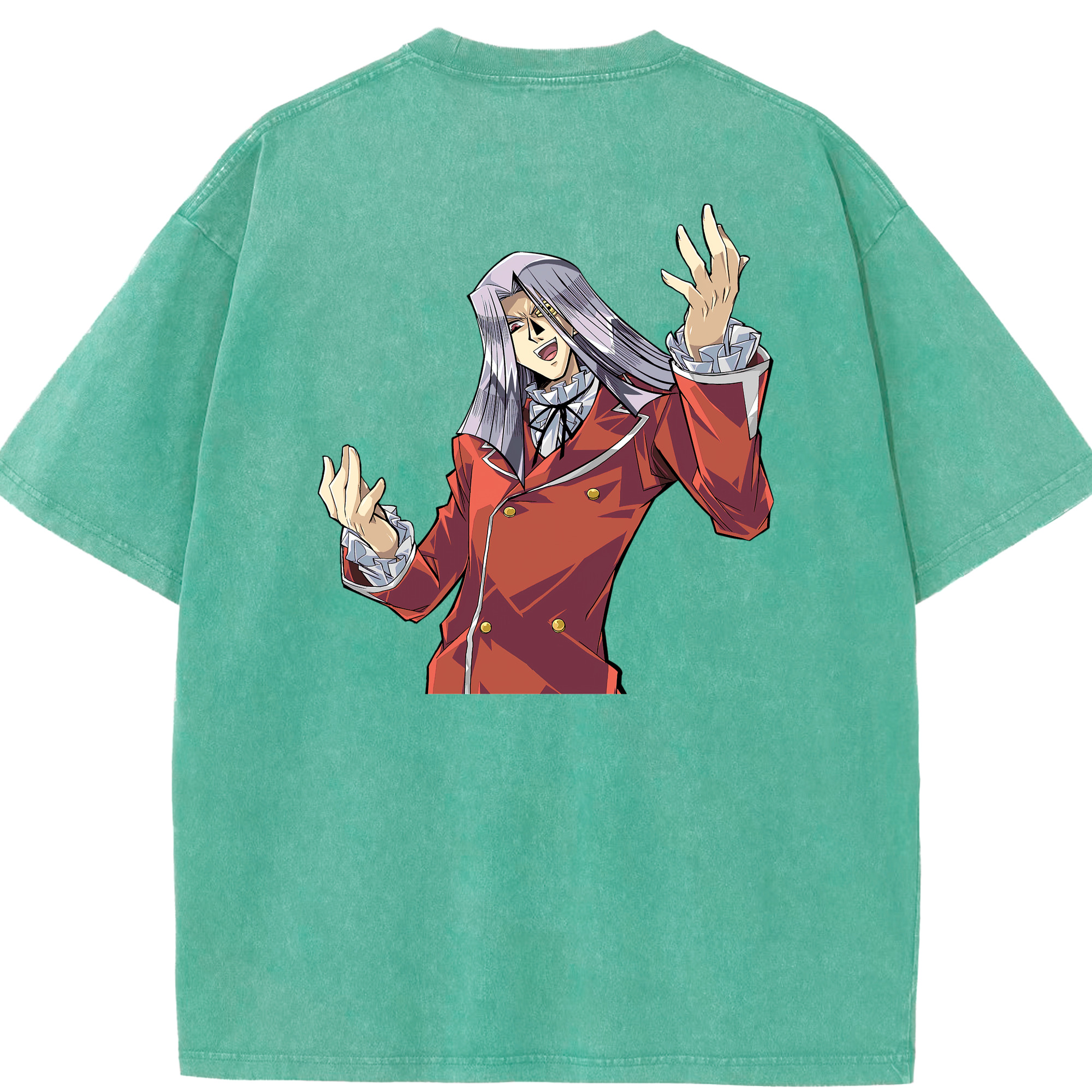（画像用） 遊☆戯☆王 Yu-Gi-Oh! 綿100% ヴィンテージ風 半袖Tシャツ（背面プリント）